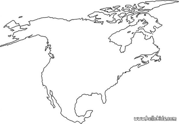 North america coloring pages Hellokidscom