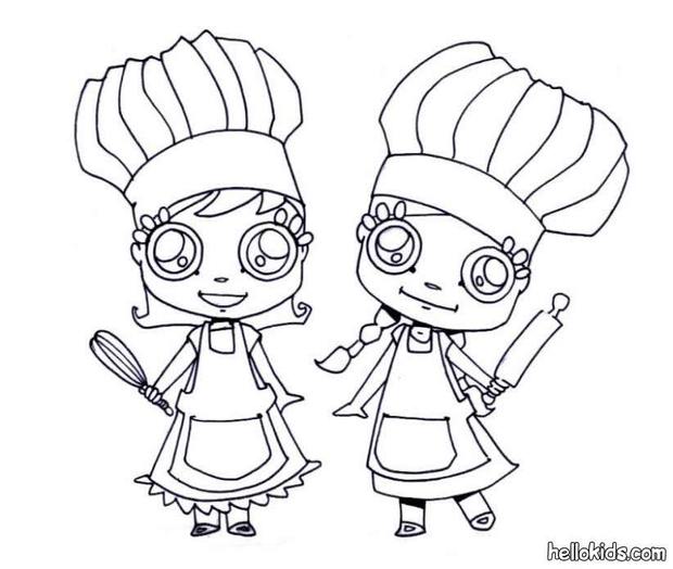 Ready to cook coloring pages  Hellokids.com