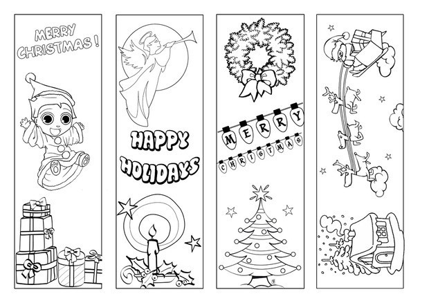 halloween bookmarks coloring pages - photo #47