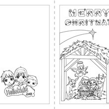 Nativity scene coloring pages Hellokidscom