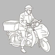 Also in POSTMAN coloring pages