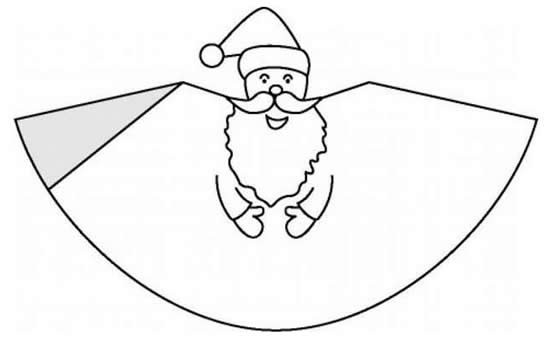 santa claus outline printable