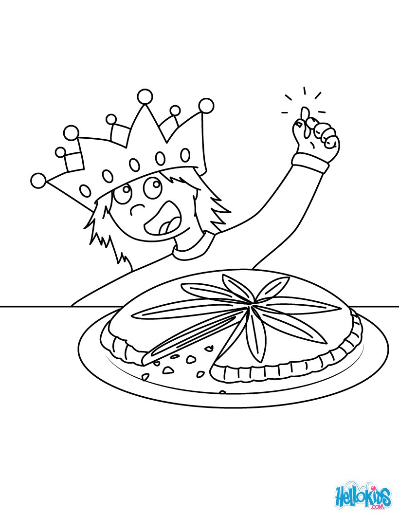 King's cake coloring pages - Hellokids.com