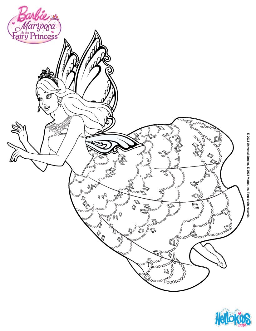 Barbie Coloring Pages Hellokids Com