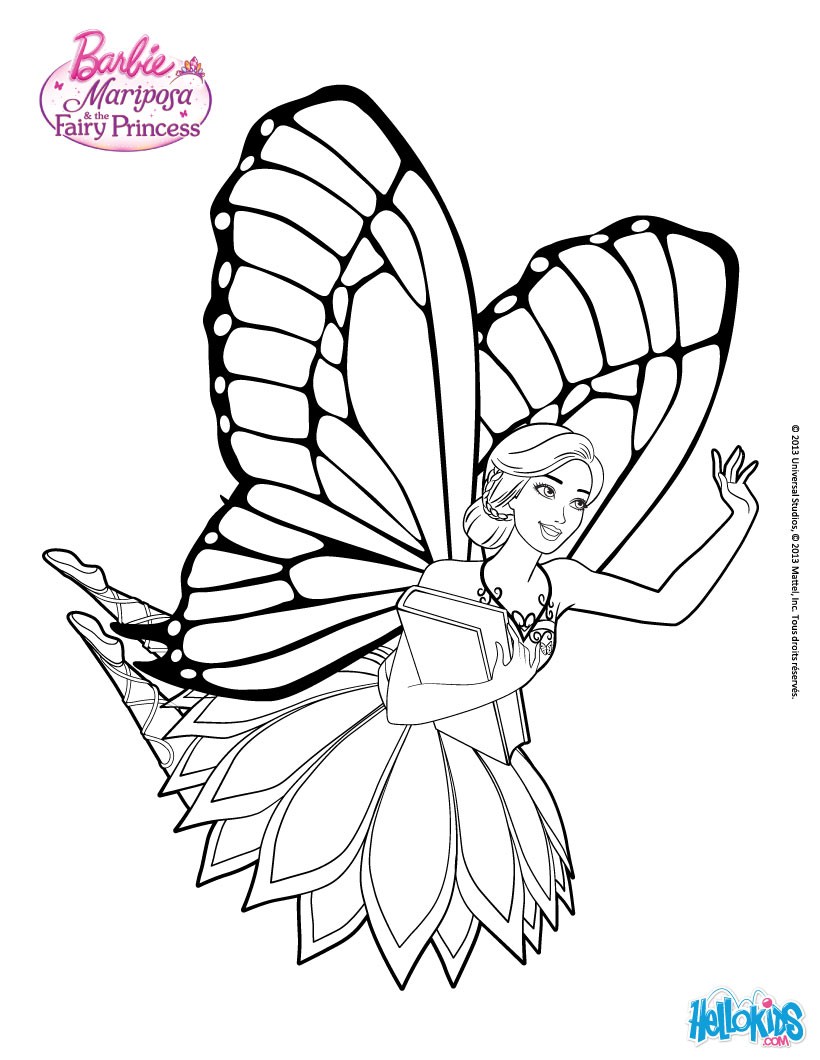 Mariposa flying through flutterfield coloring pages   Hellokids.com