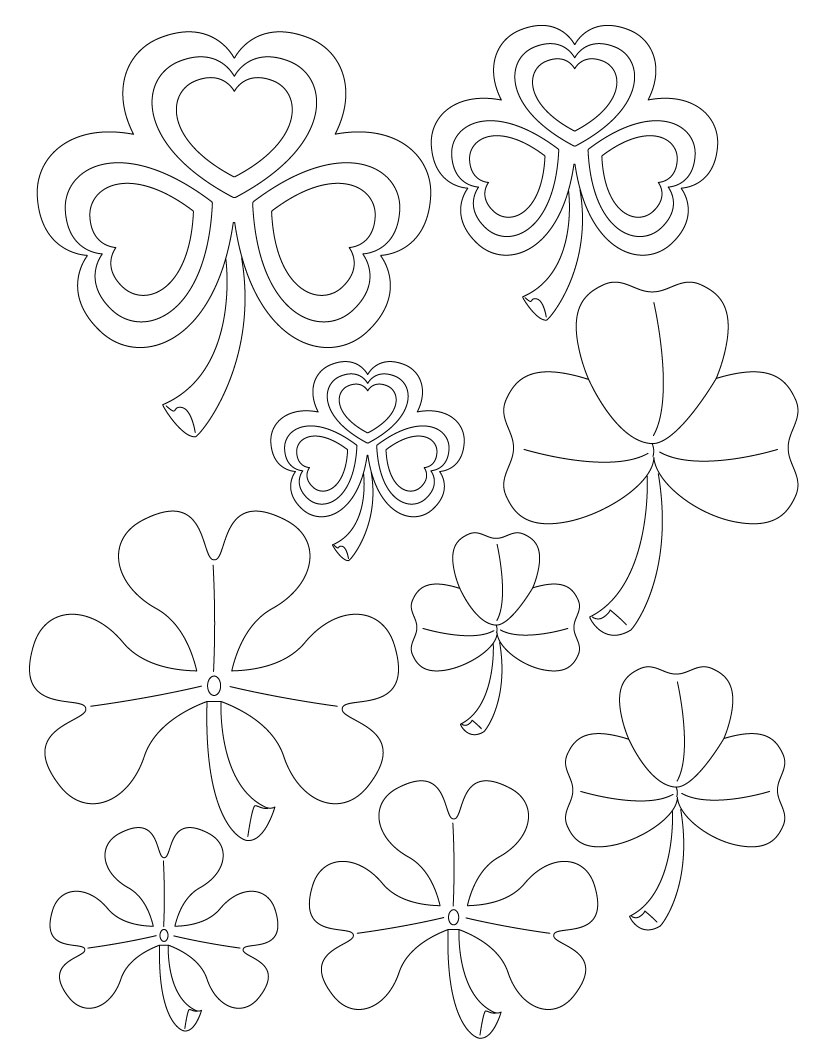 How to craft shamrock stencils