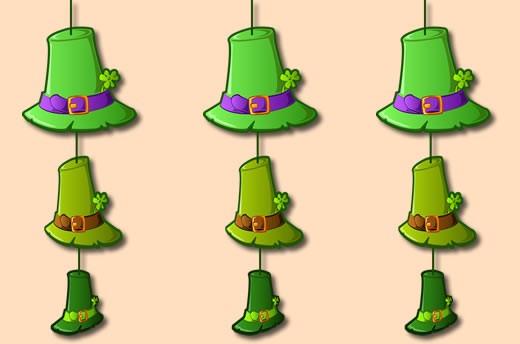 Leprechaun Hats strings decorations