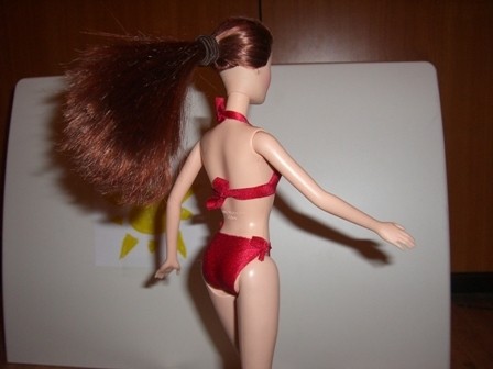 Make a no sew doll Swimsuit
