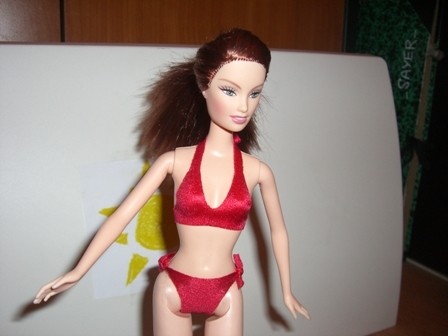 Make a no sew doll Swimsuit