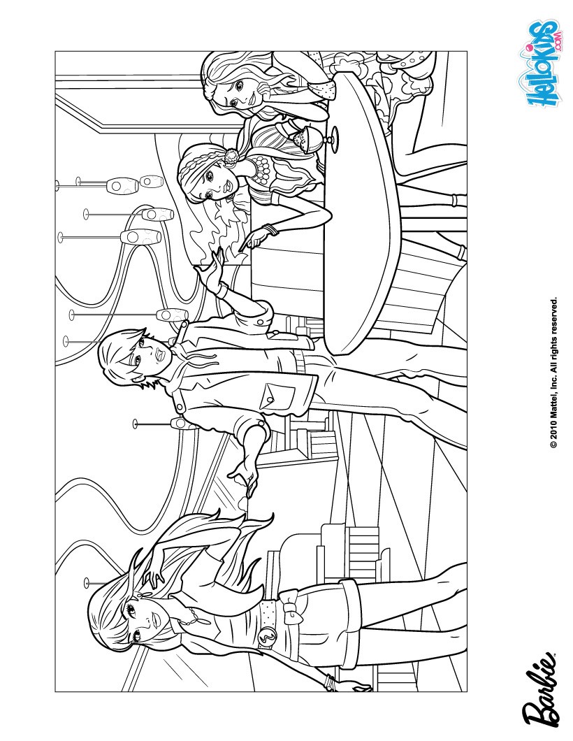 Barbie, ken and friends coloring pages - Hellokids.com