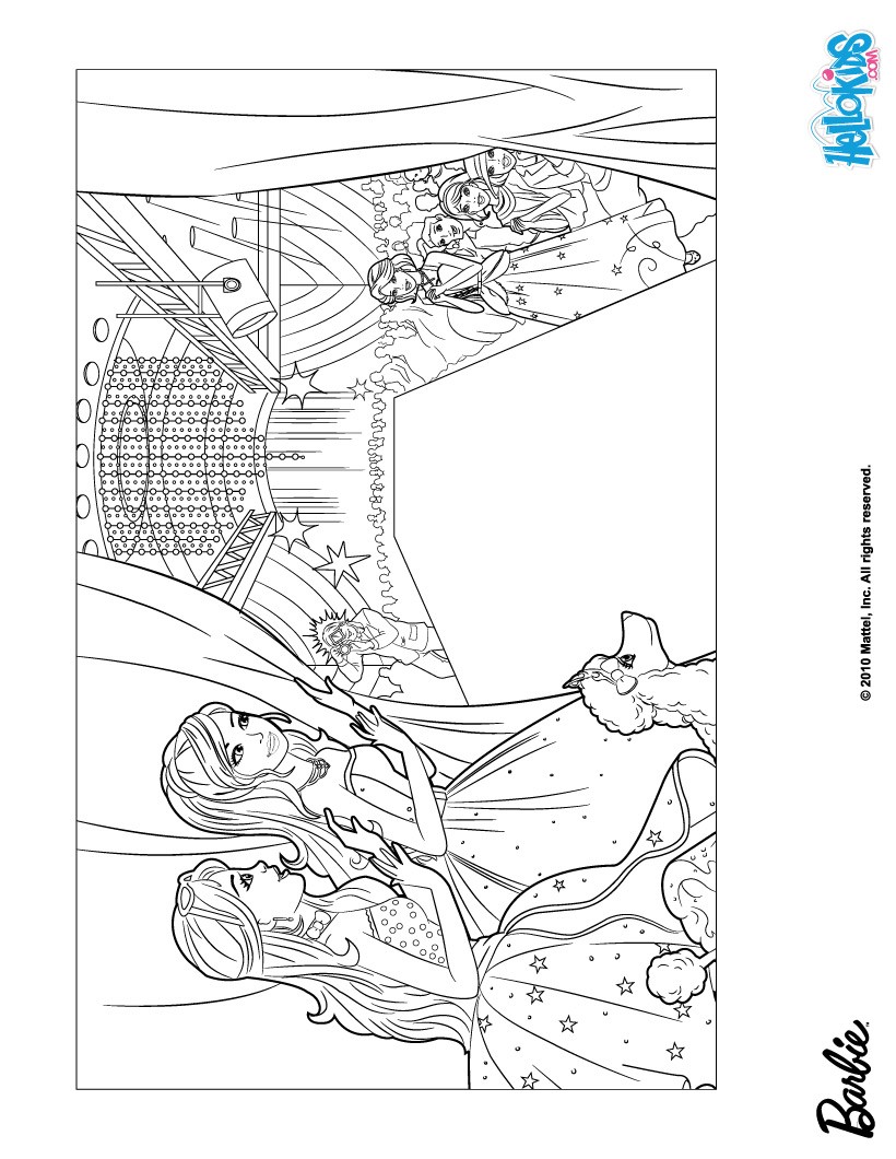 barbie paris coloring pages