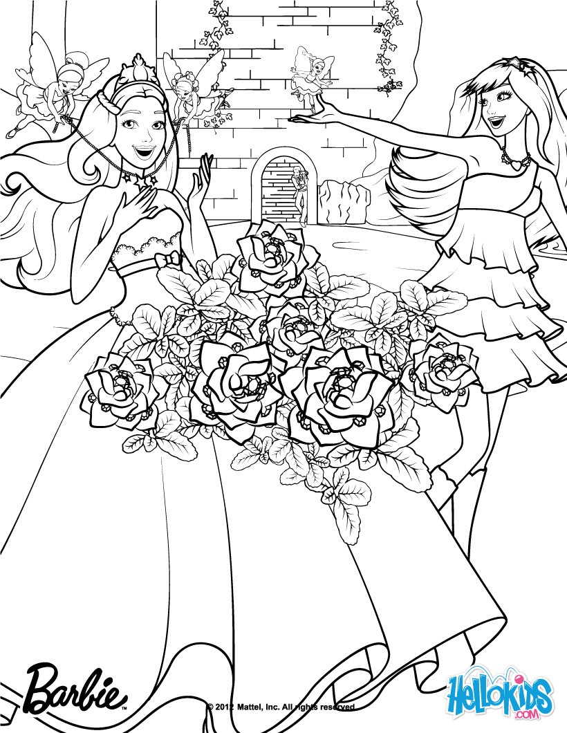 Tori disguised as Keira Keira & Tori transformation Keira and Tori transformation Barbie THE PRINCESS & THE POPSTAR coloring pages
