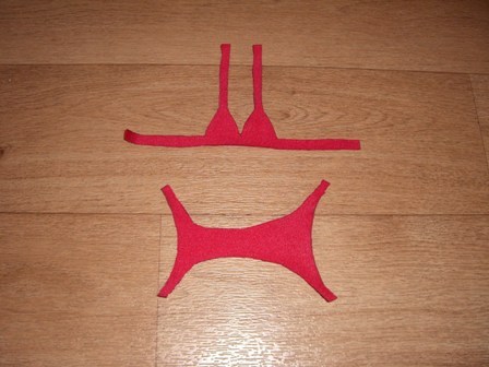 Make a no sew doll Swimsuit