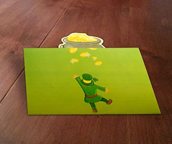 Pot O Gold Pop-Up card