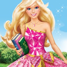 colourful barbie drawing