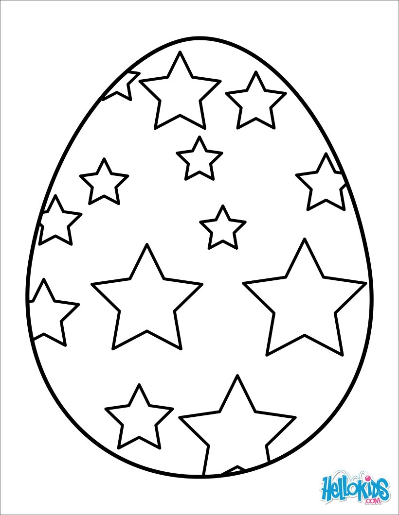 Colorful Chocolate Egg coloring page