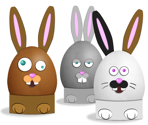 Easter Rabbit Eggs bookmark