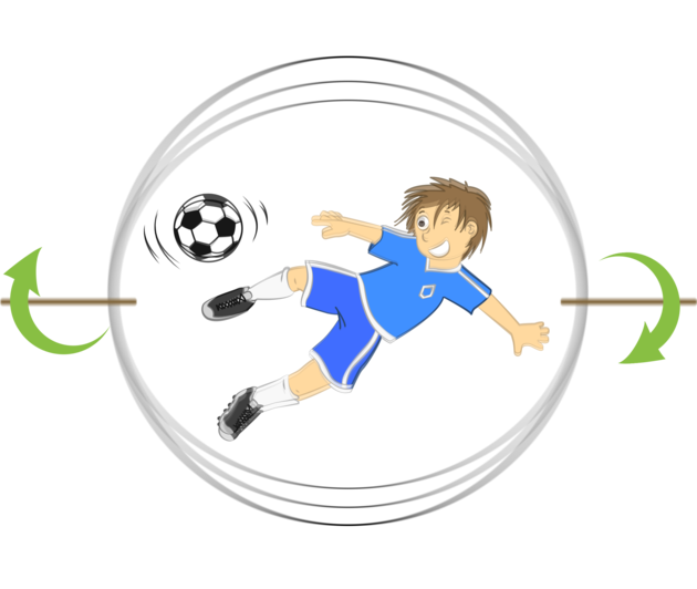 Soccer Thaumatrope craft for kids