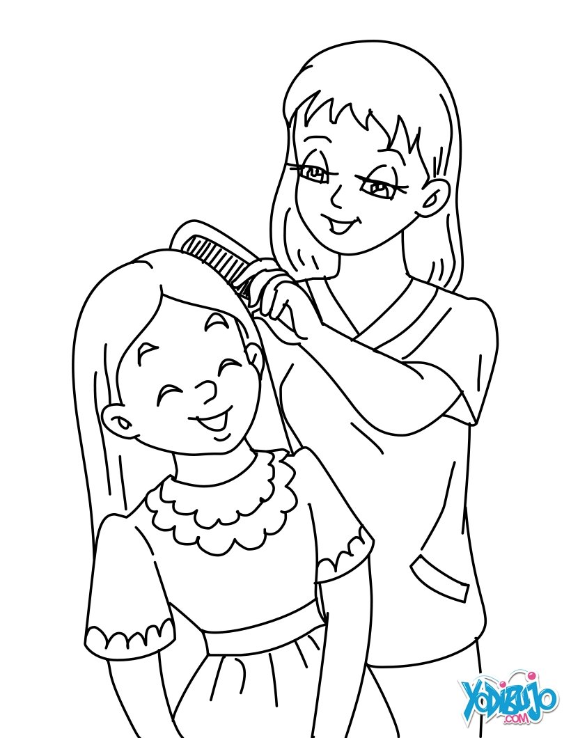 638 Cartoon Mom And Baby Coloring Pages for Adult