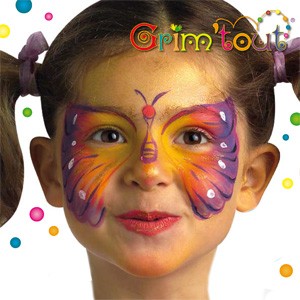 Butterfly Face Painting Application craft for kids