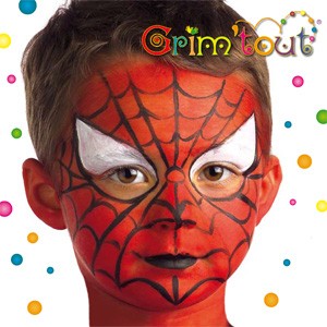 kids face painting spiderman