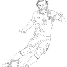 Lionel messi playing soccer coloring pages - Hellokids.com