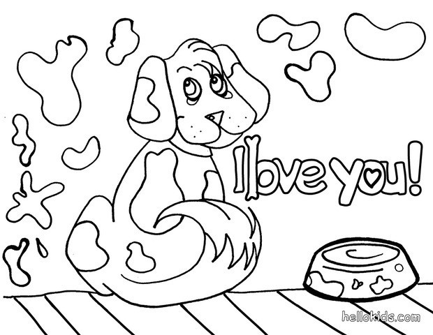 puppies love coloring pages