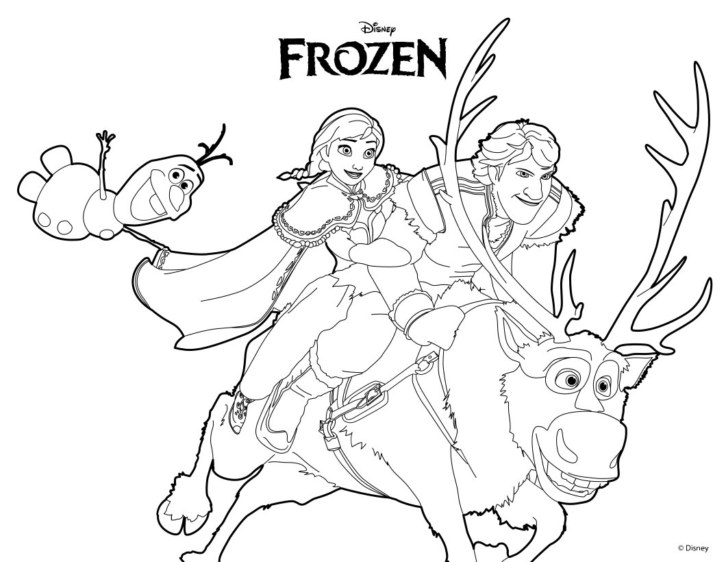 young kristoff coloring pages - photo #28