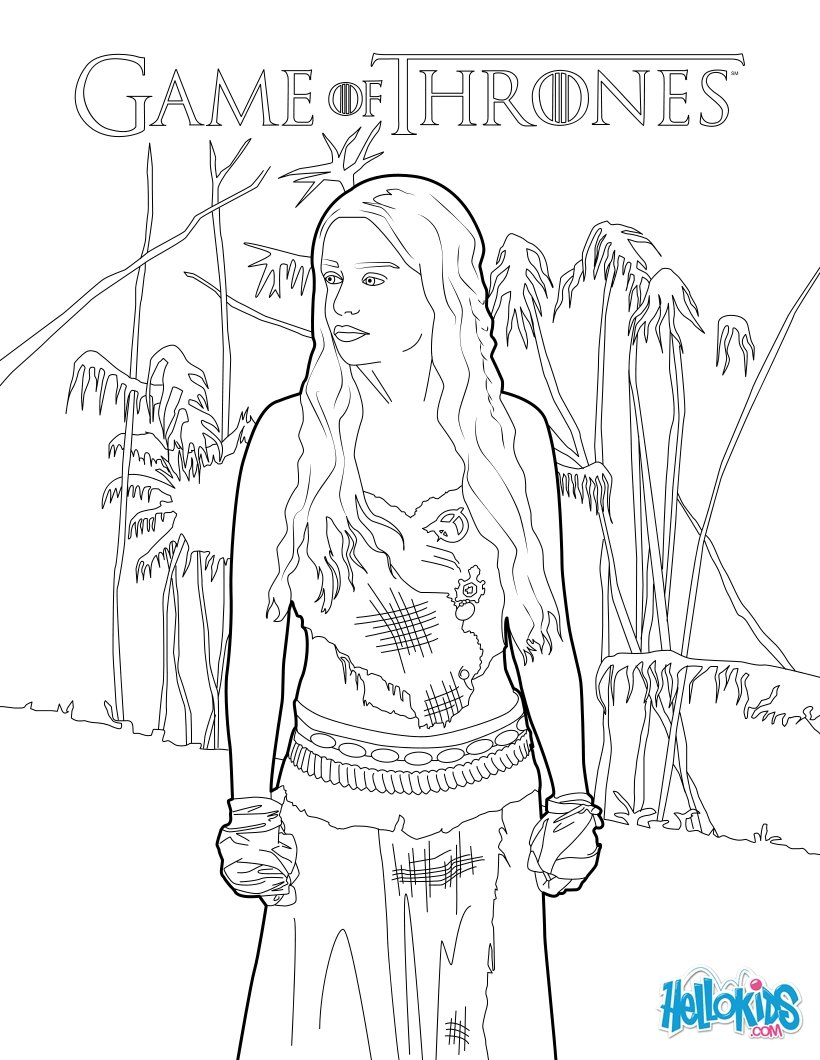 game of thrones coloring book pages colored - photo #18