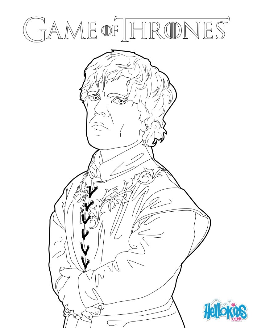game of thrones coloring book pages colored - photo #2