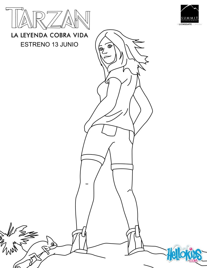 Coloring Pages Tarzan And Jane Coloring Pages tarzan coloring pages jane looking for page
