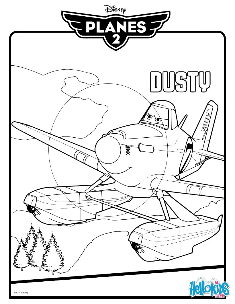 Dusty Crophopper coloring page