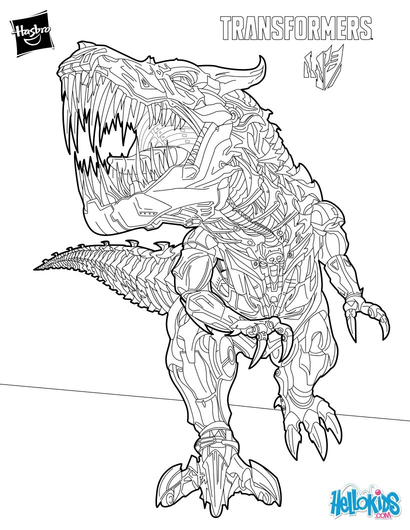 Grimlock coloring pages Hellokidscom