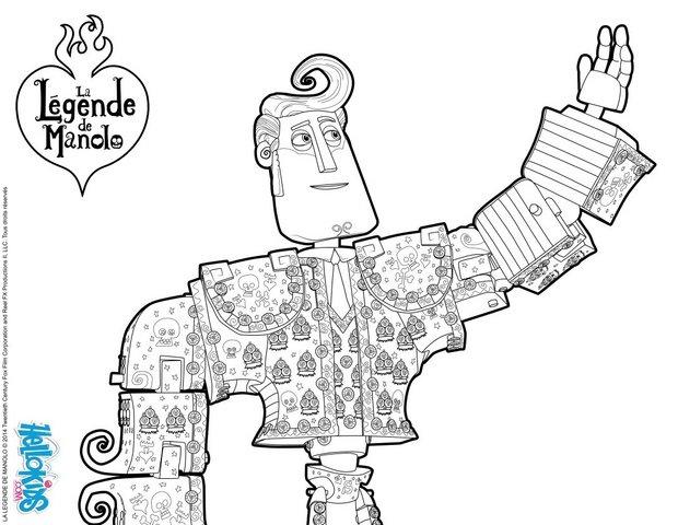 Manolo book of life movie coloring pages Hellokidscom