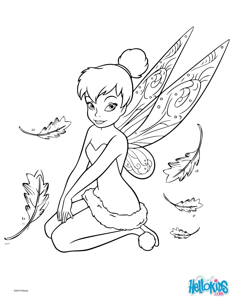 Tinker bell coloring pages   Hellokids.com