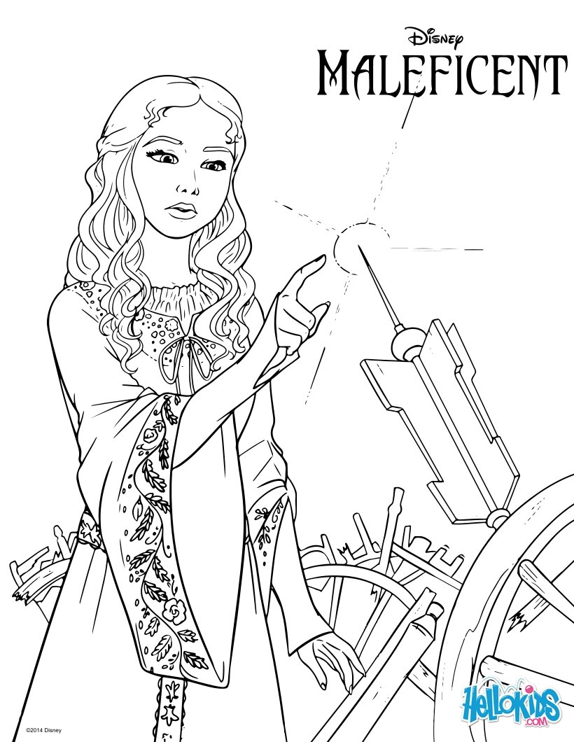 maleficent coloring pages