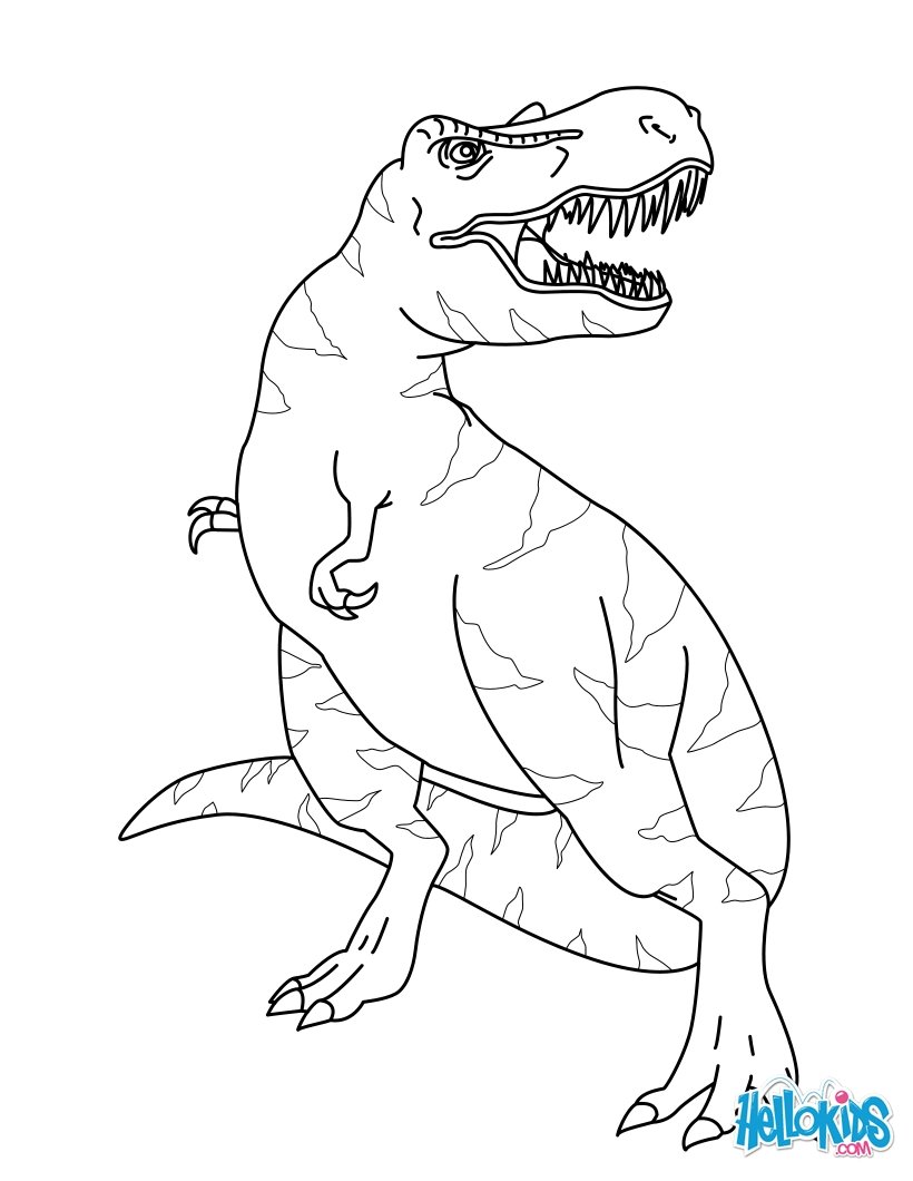 t rex and spinosaurus coloring pages - photo #33