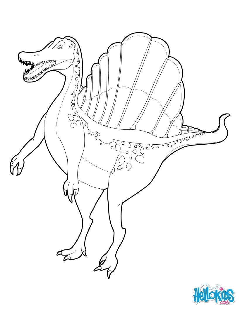 mad spinosaurus coloring pages - photo #17