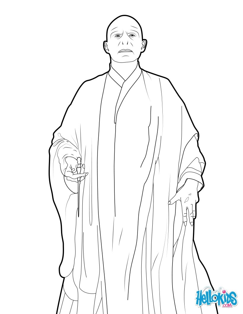 harry potter coloring pages voldemort