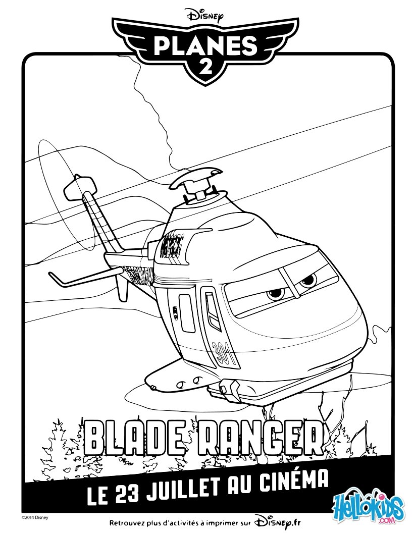 Belle Coloriage Planes 2 Blade