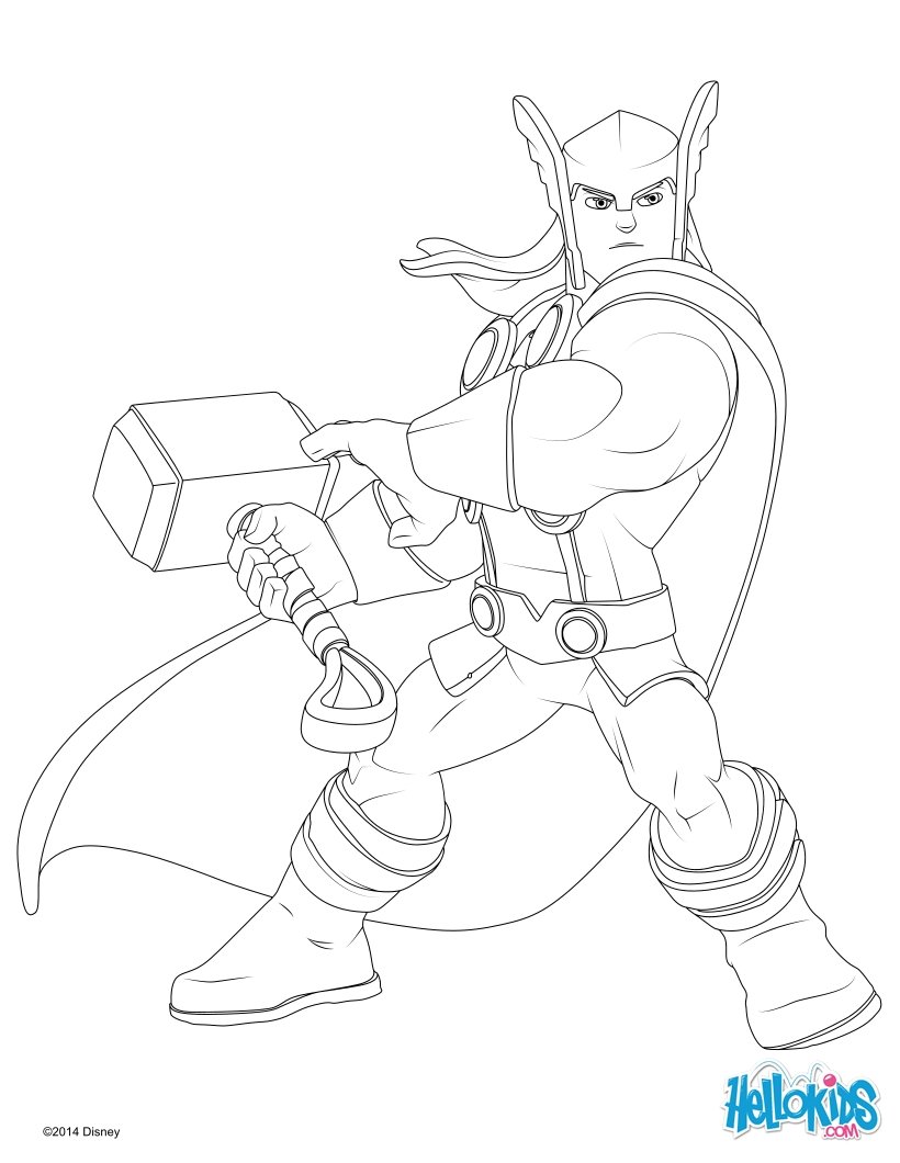 Thor coloring pages Hellokids com