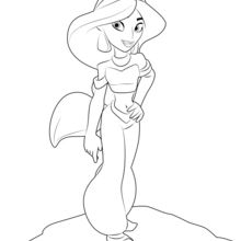 Aladdin coloring pages - 49 free Disney printables for kids to color online