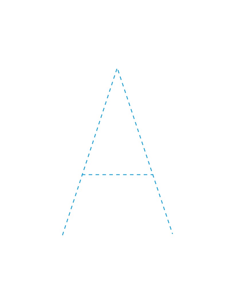 How to draw the letter a