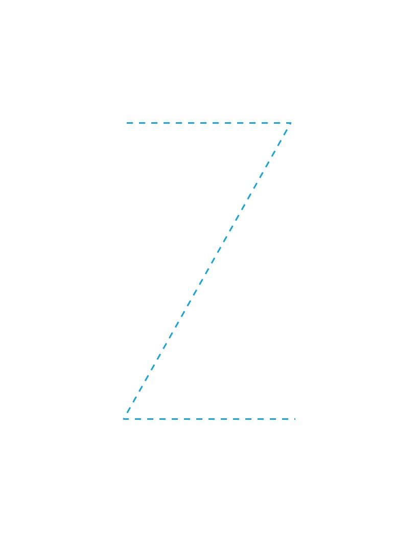 How to draw the letter z