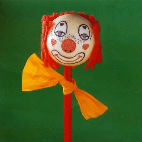 Clown Pencil Head craft project