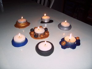 Festive Tea Candles craft for kids