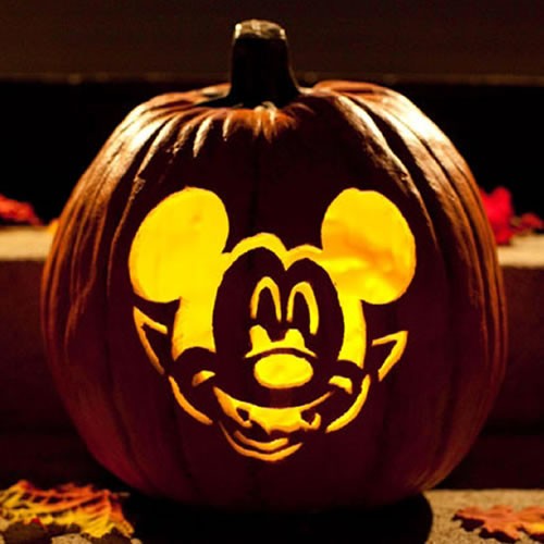 Halloween Mickey Vampire Pumpkin Stencil printable stencil