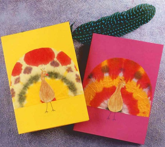 Peacock Card craft for kids
