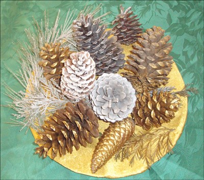 Pinecone Christmas Table Decoration craft for kids