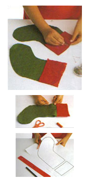 Santa Christmas Stocking craft for kids